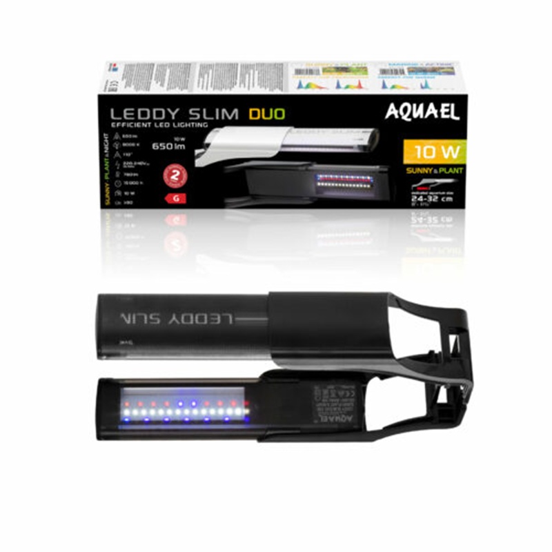 Aquael Leddy Slim Duo Sunny Plant&Night Sort 10W 6500/8000K, 24-50cm